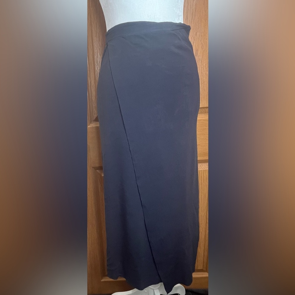 Elegant Black Wrap Skirt